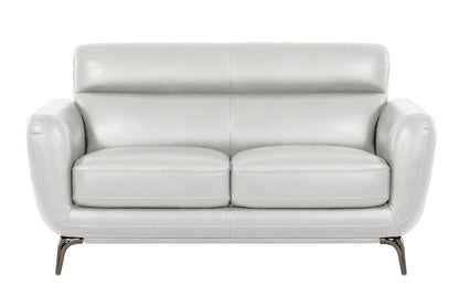 True Contemporary Loveseat Grey William Tufted Faux Leather Loveseat - Available in 2 Colours