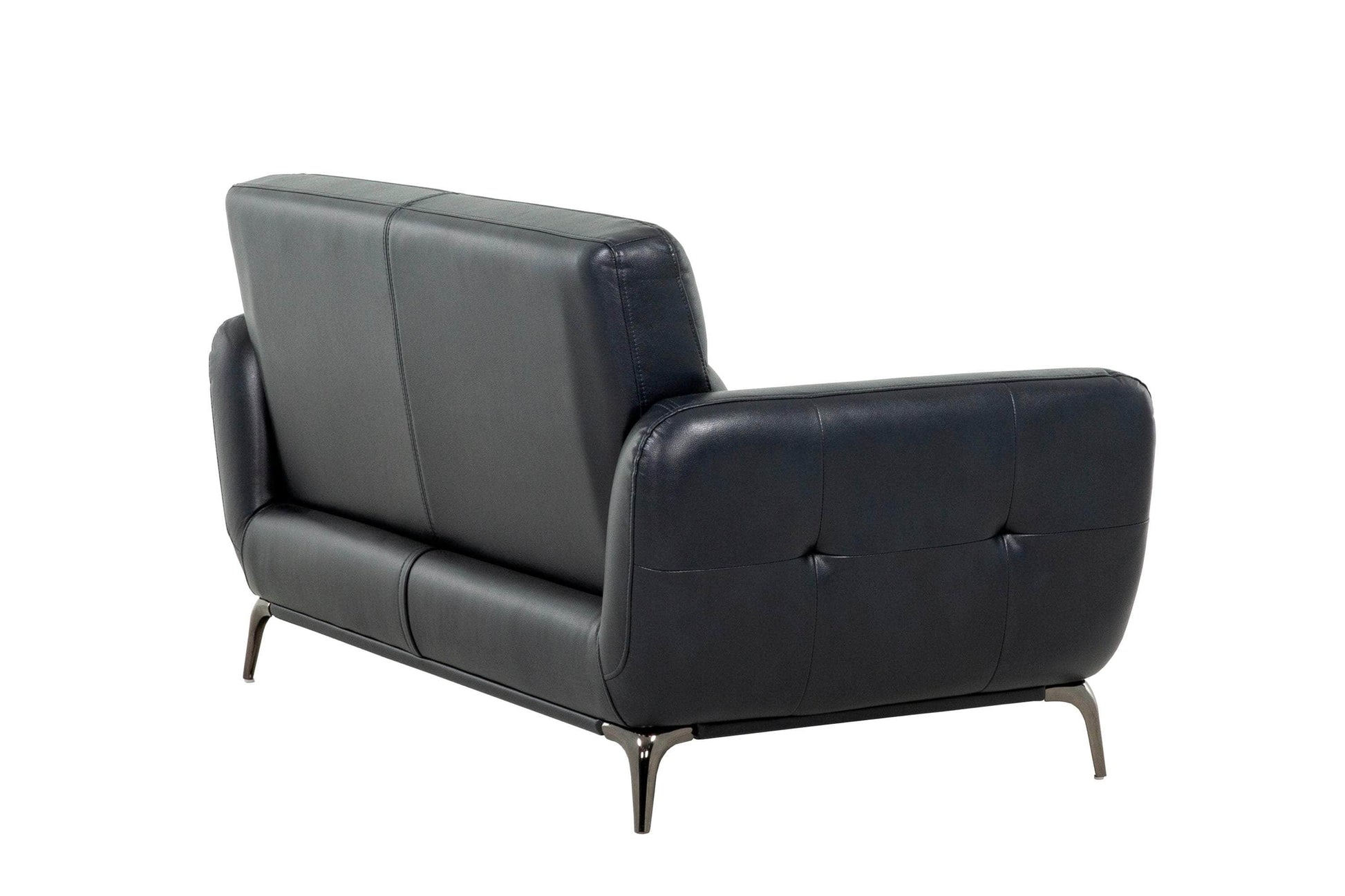 True Contemporary Loveseat William Tufted Faux Leather Loveseat - Available in 2 Colours