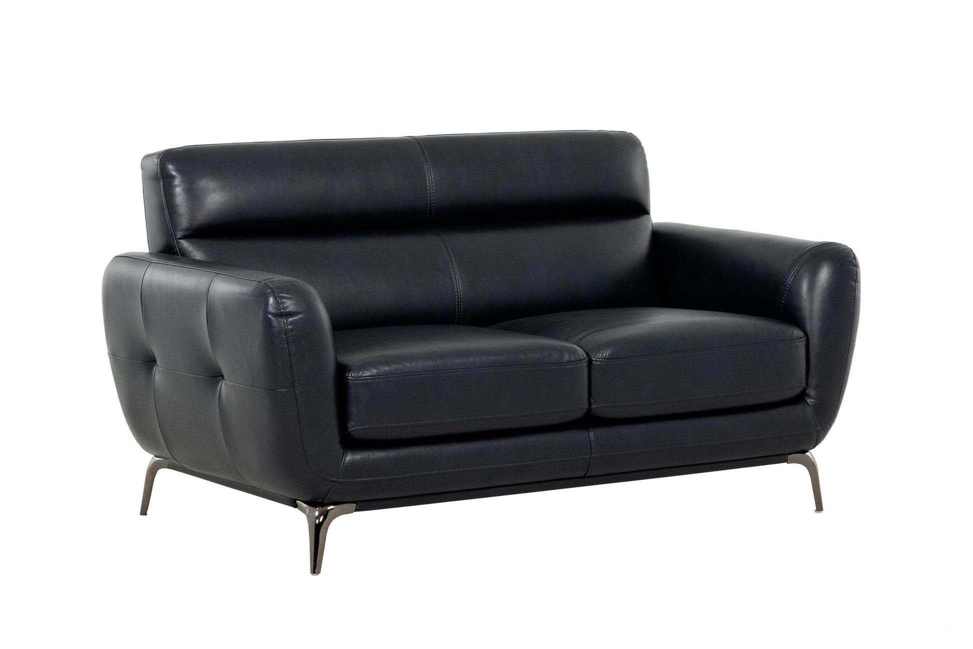 True Contemporary Loveseat William Tufted Faux Leather Loveseat - Available in 2 Colours