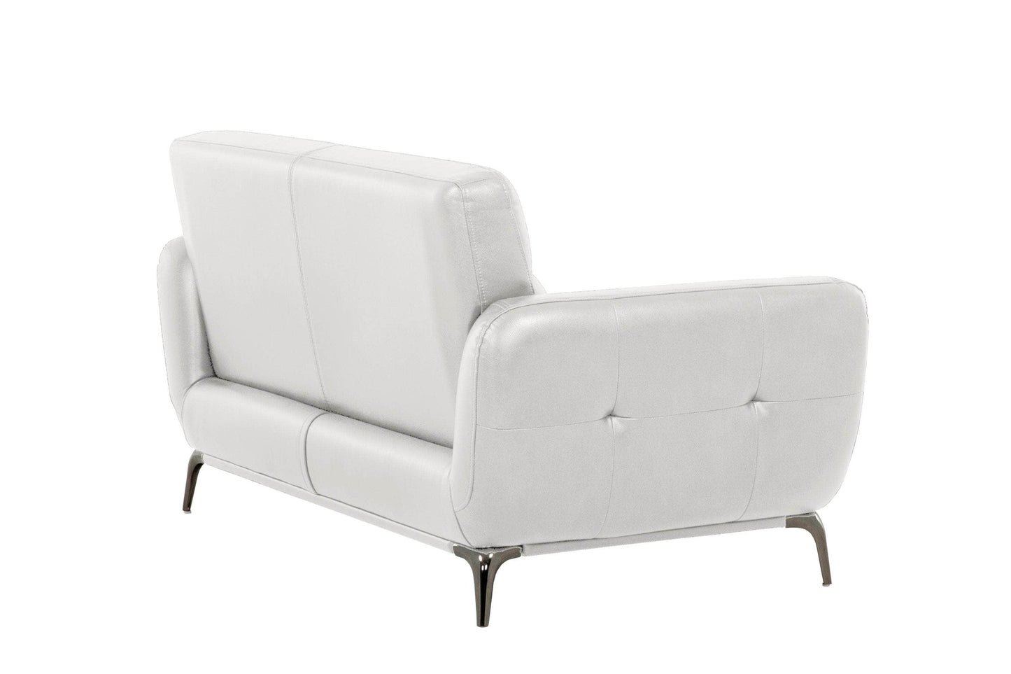 True Contemporary Loveseat William Tufted Faux Leather Loveseat - Available in 2 Colours