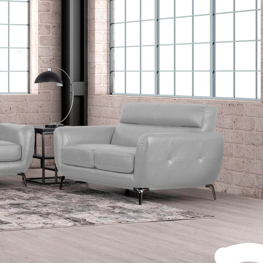 True Contemporary Loveseat William Tufted Faux Leather Loveseat - Available in 2 Colours