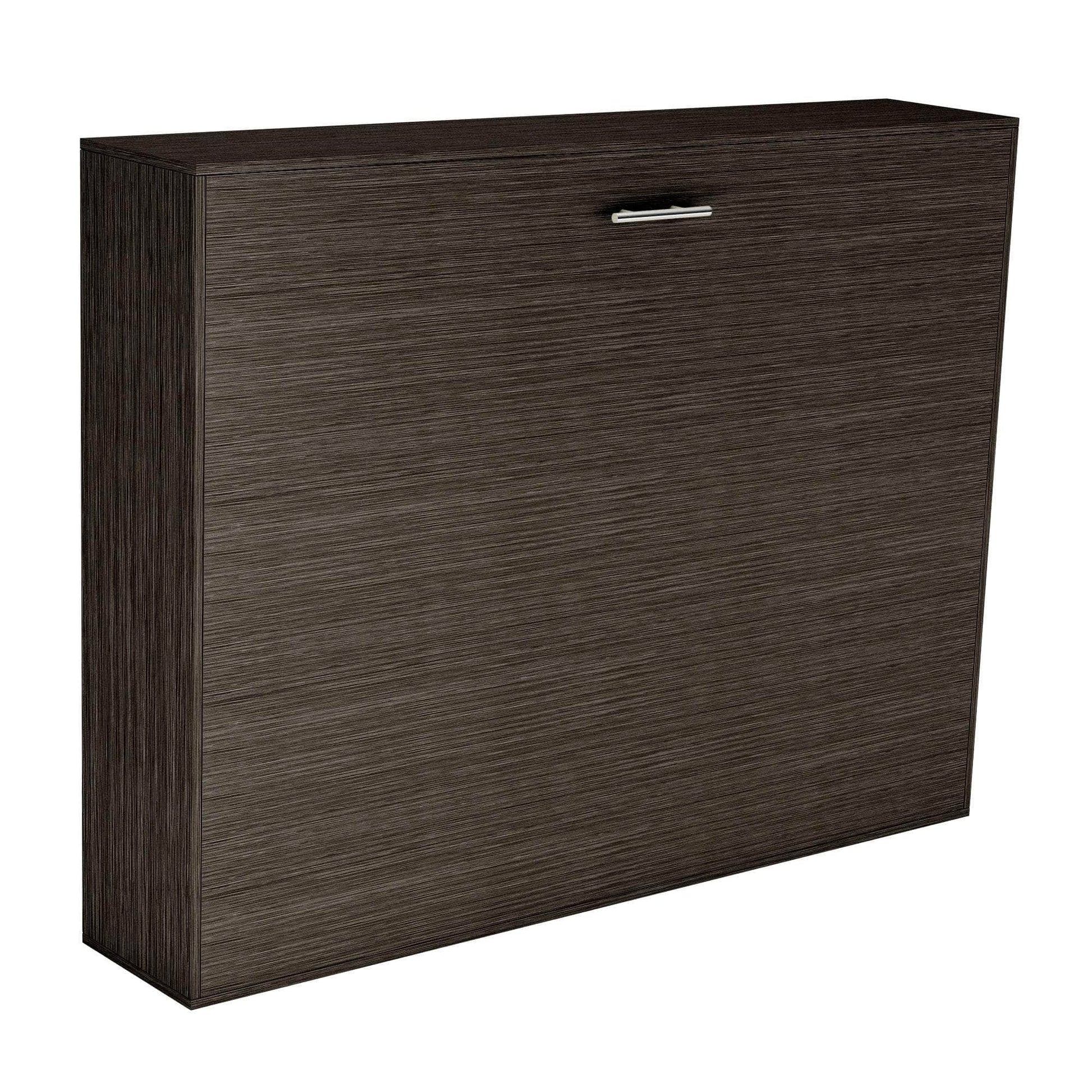 True Contemporary Murphy Wall Bed Heidi II Brown Horizontal Murphy Wall Pull Down Bed - Available in 3 Sizes