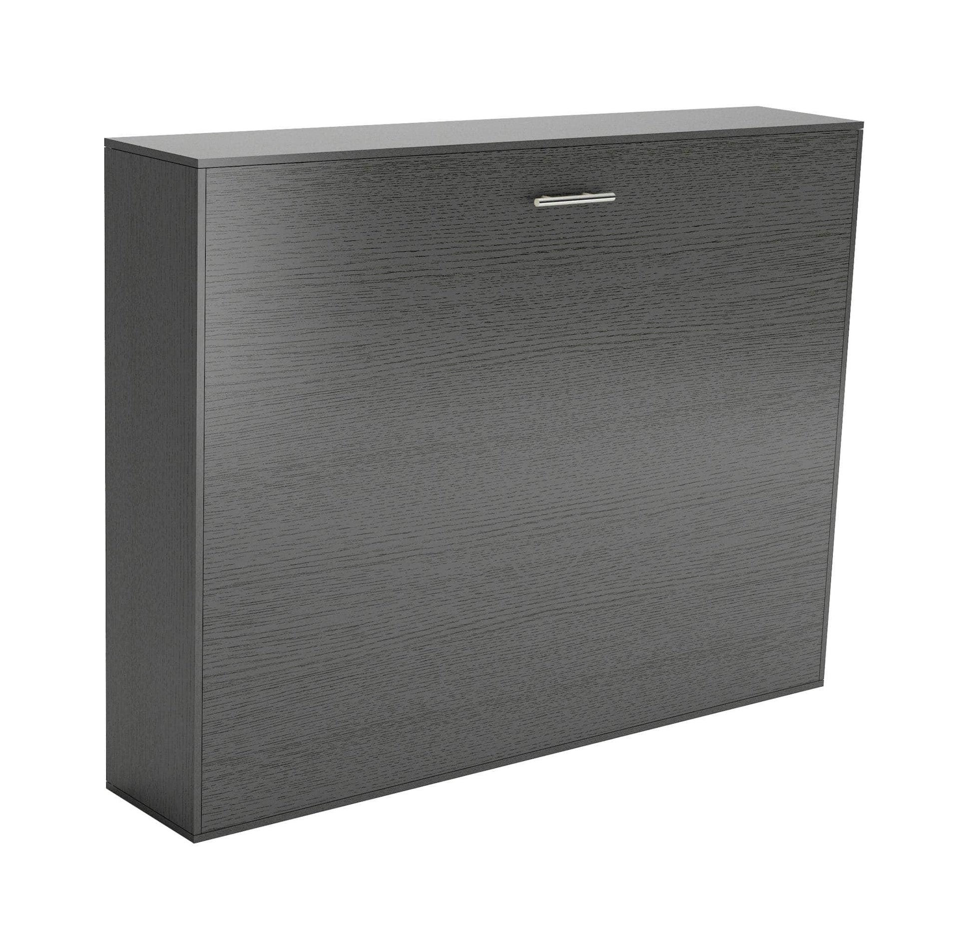 True Contemporary Murphy Wall Bed Heidi II Grey Horizontal Murphy Wall Pull Down Bed - Available in 3 Sizes