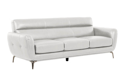 True Contemporary Sofa William Tufted Faux Leather Sofa - Available in 2 Colours