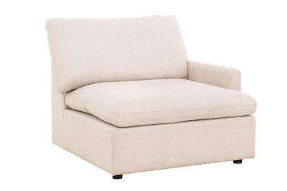 Urban Cali Sectional Long Beach Modular Corner Sectional Sofa with Ottoman in Axel Beige