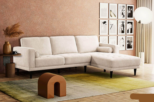 Urban Cali Sectional Palm Springs Sectional Sofa in Nora Oat