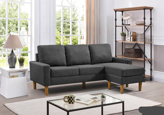 Urban Cali Sectional San Francisco 74.8" Wide Sectional Sofa with Reversible Chaise - Available in 4 Colours