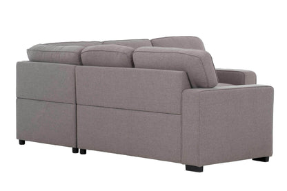 Urban Cali Sectional Santa Cruz Modular Corner Sectional Sofa in Solis Dark Grey