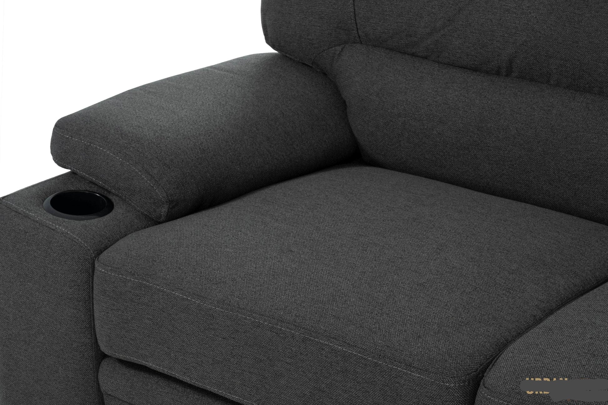 Urban Cali Sleeper Sectional Anaheim II Condo Sleeper Sectional Sofa Bed with Cup Holders and Storage Chaise