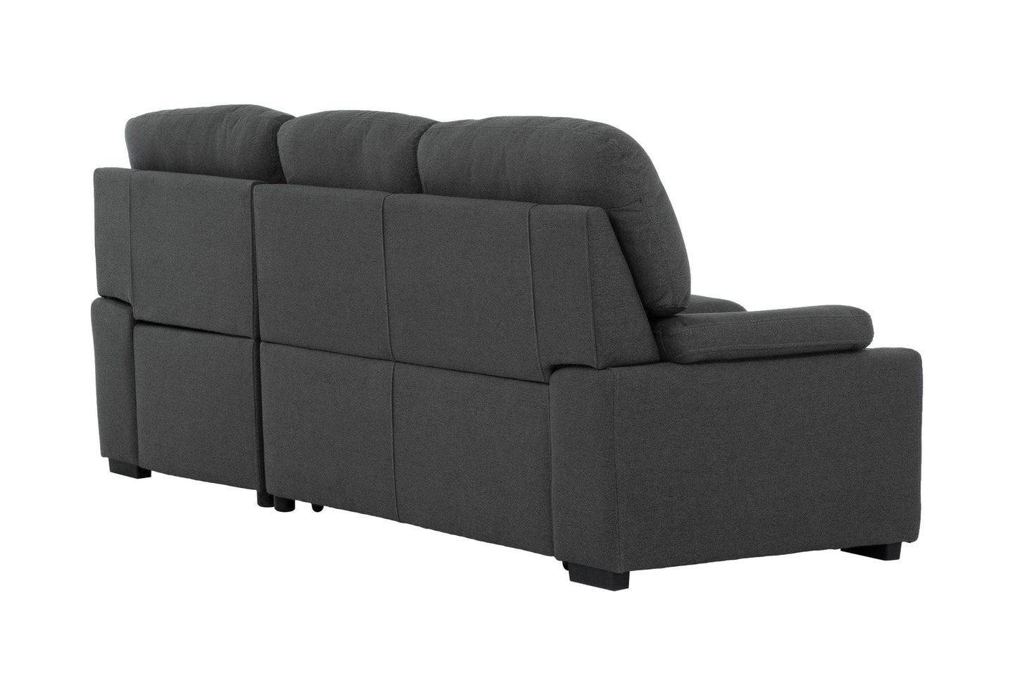 Urban Cali Sleeper Sectional Anaheim II Condo Sleeper Sectional Sofa Bed with Cup Holders and Storage Chaise